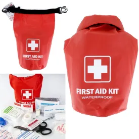 100 Pc First Aid Kit Premium Medical Supplies Emergency Bag Waterproof Dry Sack
