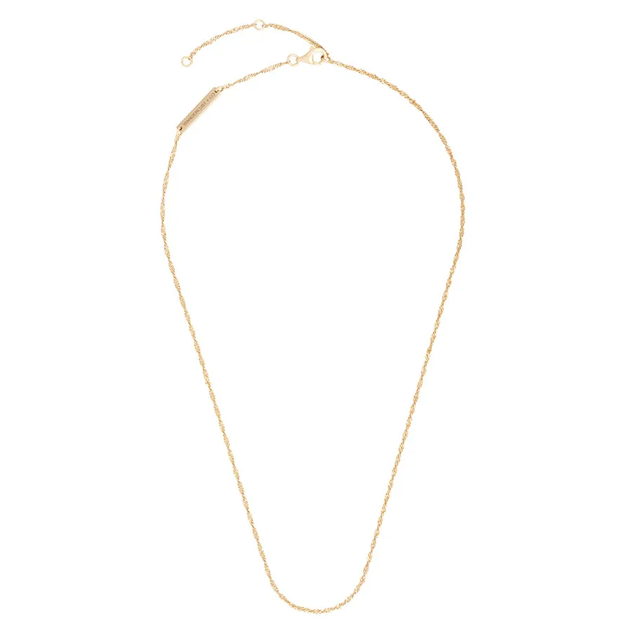 14K Gold Vermeil Twist Chain Necklace