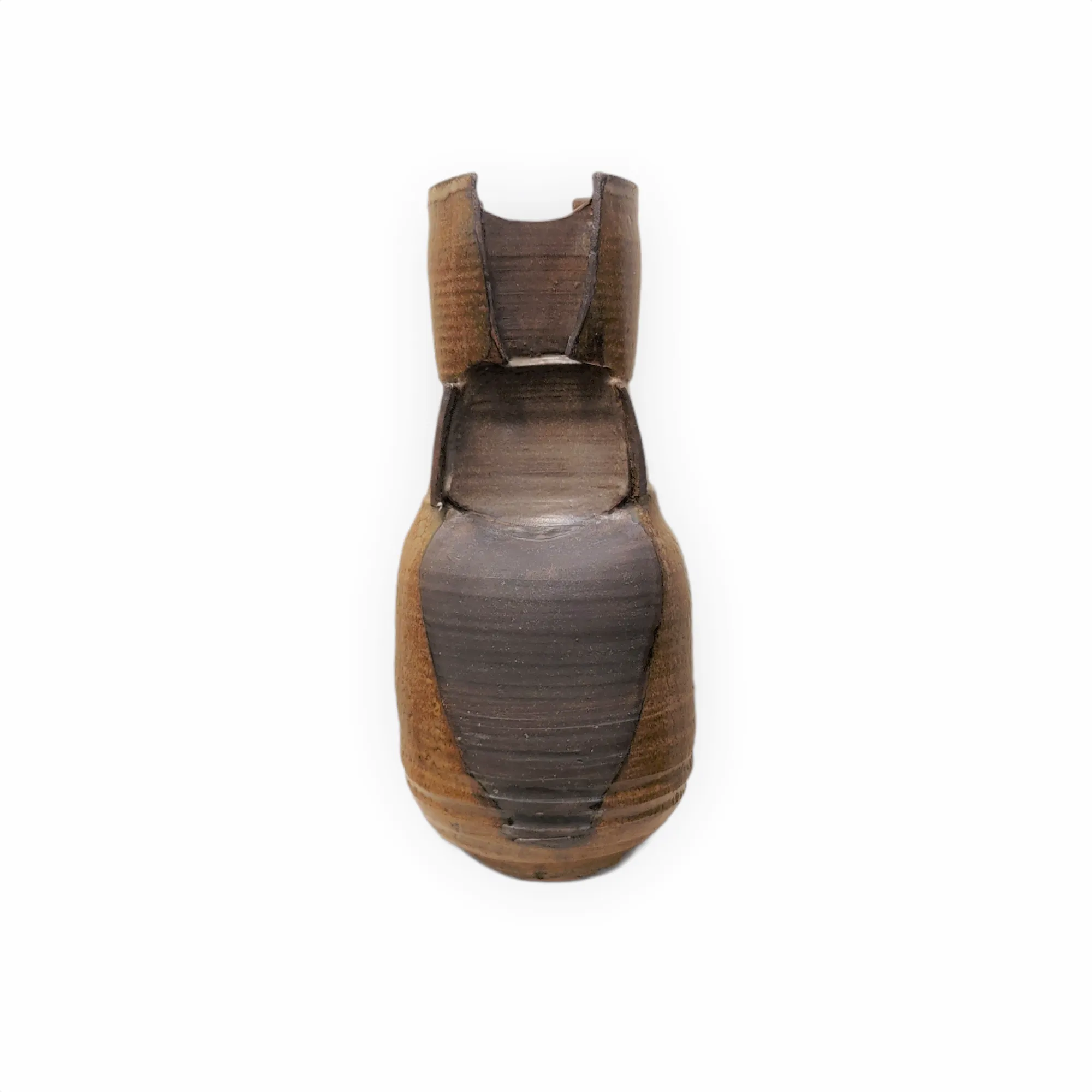 17” Signed Mid-Century Hand Built Brutalist Art Pottery Vase