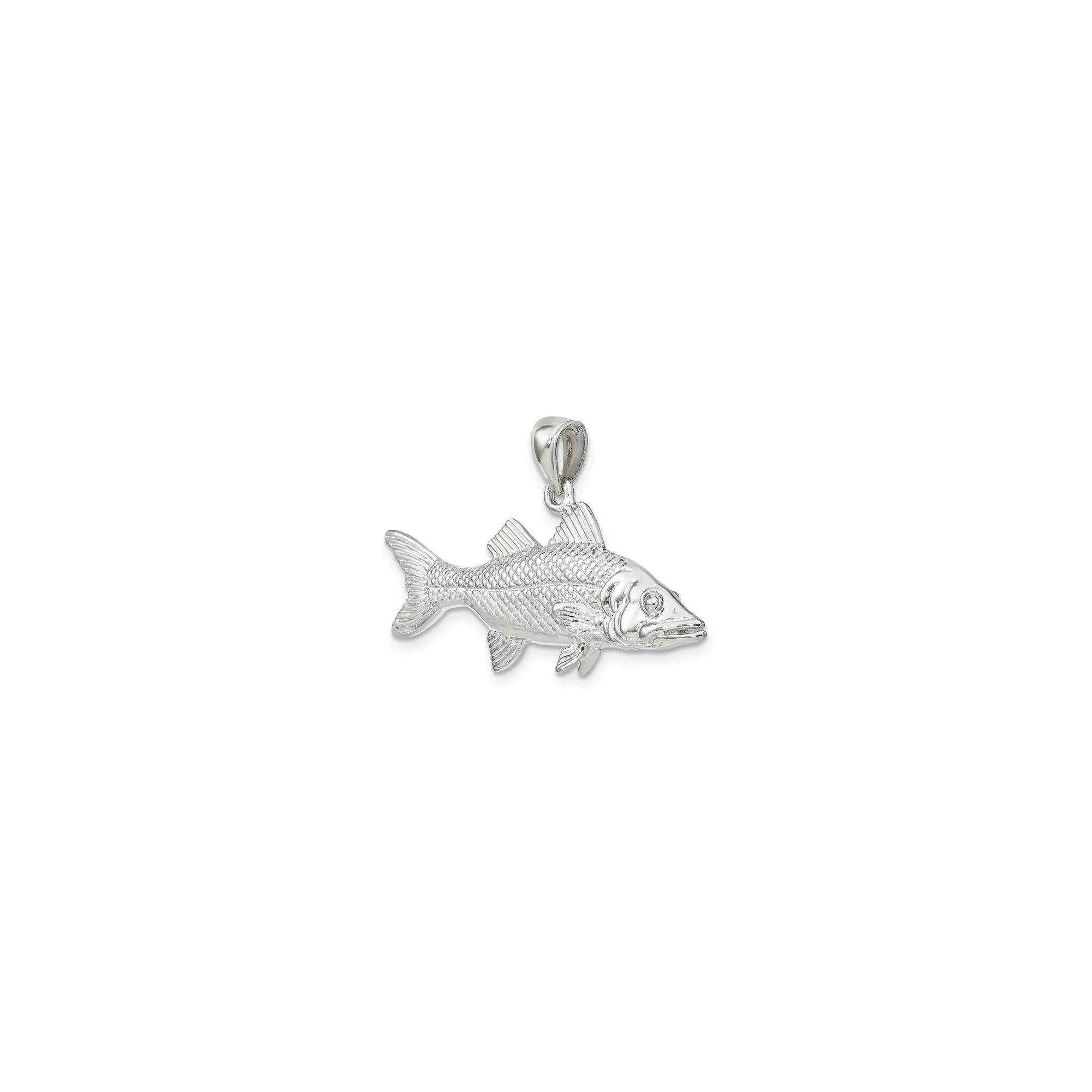 3D Snook Fish Pendant