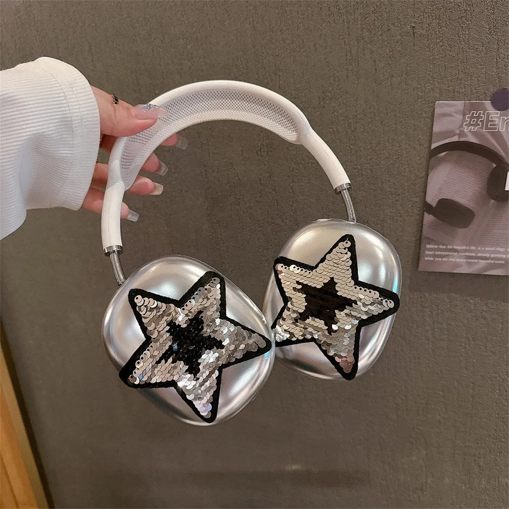 AirPods Max Plastik Cover m. Stjerne - Sølv
