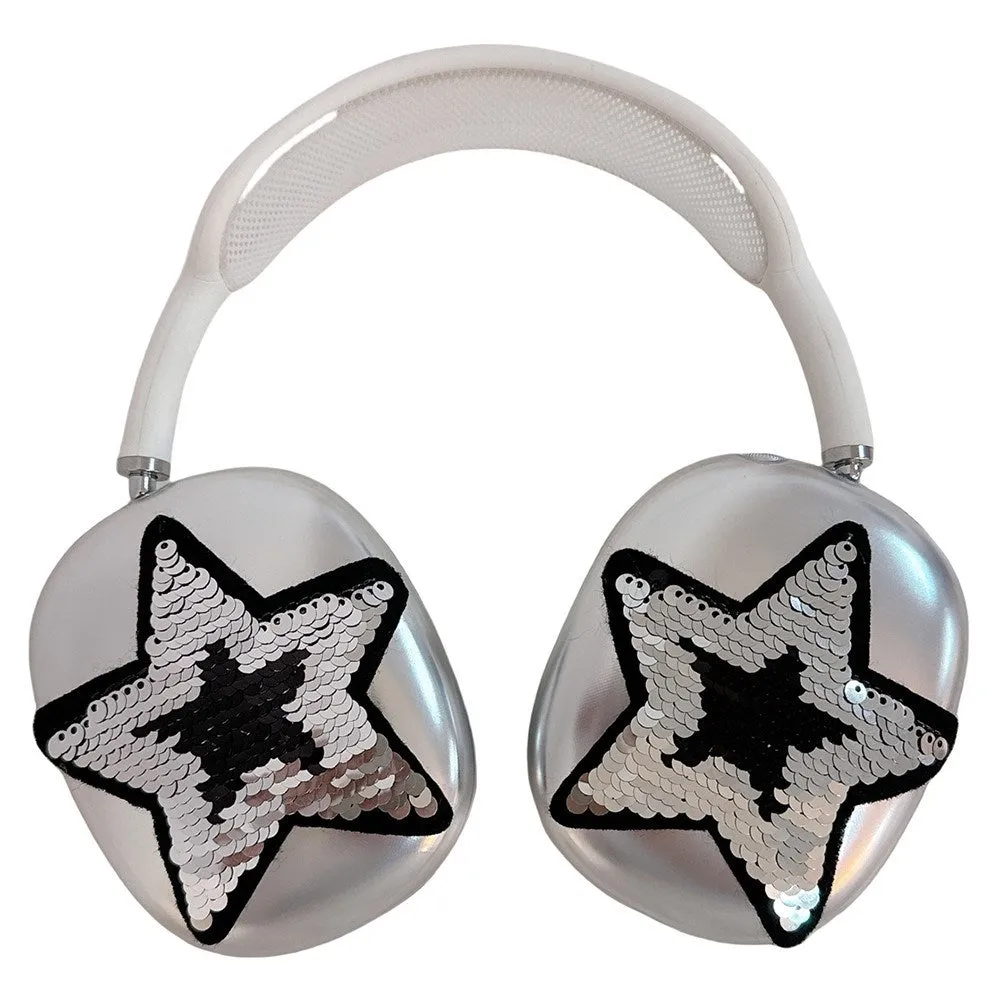 AirPods Max Plastik Cover m. Stjerne - Sølv
