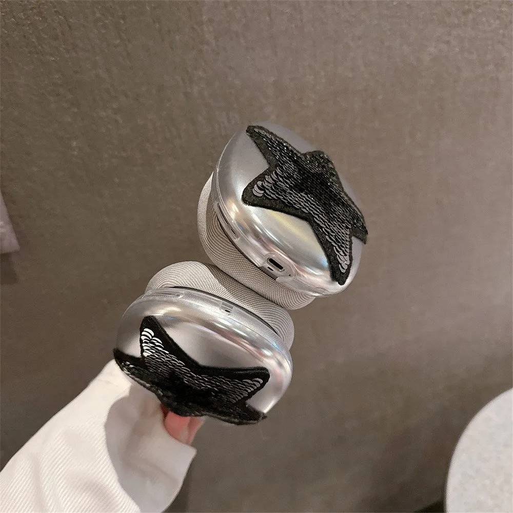 AirPods Max Plastik Cover m. Stjerne - Sølv