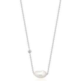 Ania Haie Sterling Silver Freshwater Pearl Necklace