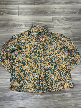 Animal Print Top Long Sleeve Jessica Simpson, Size M
