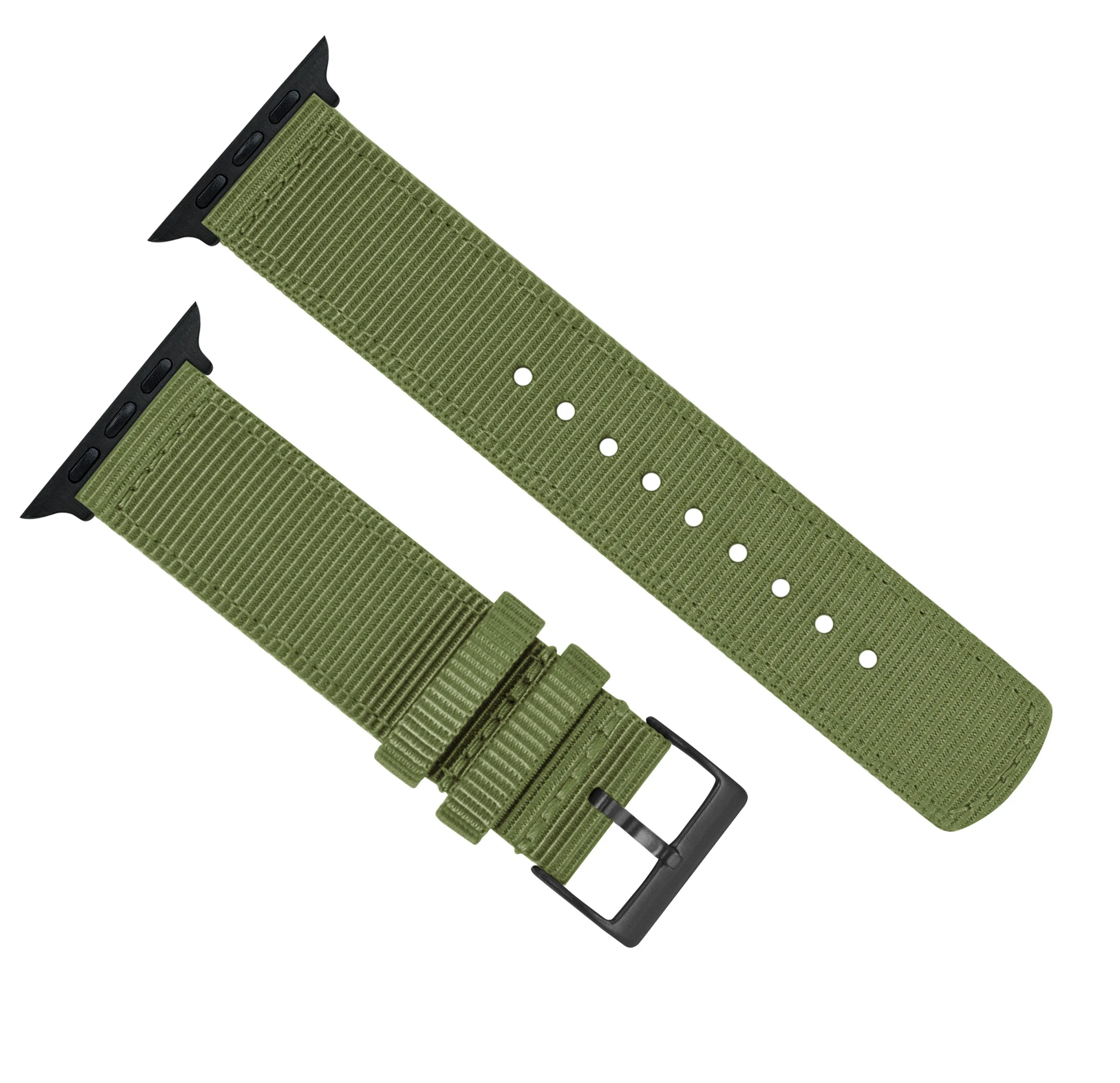 Apple Watch Two Piece NATO® Style Army Green Watch Band