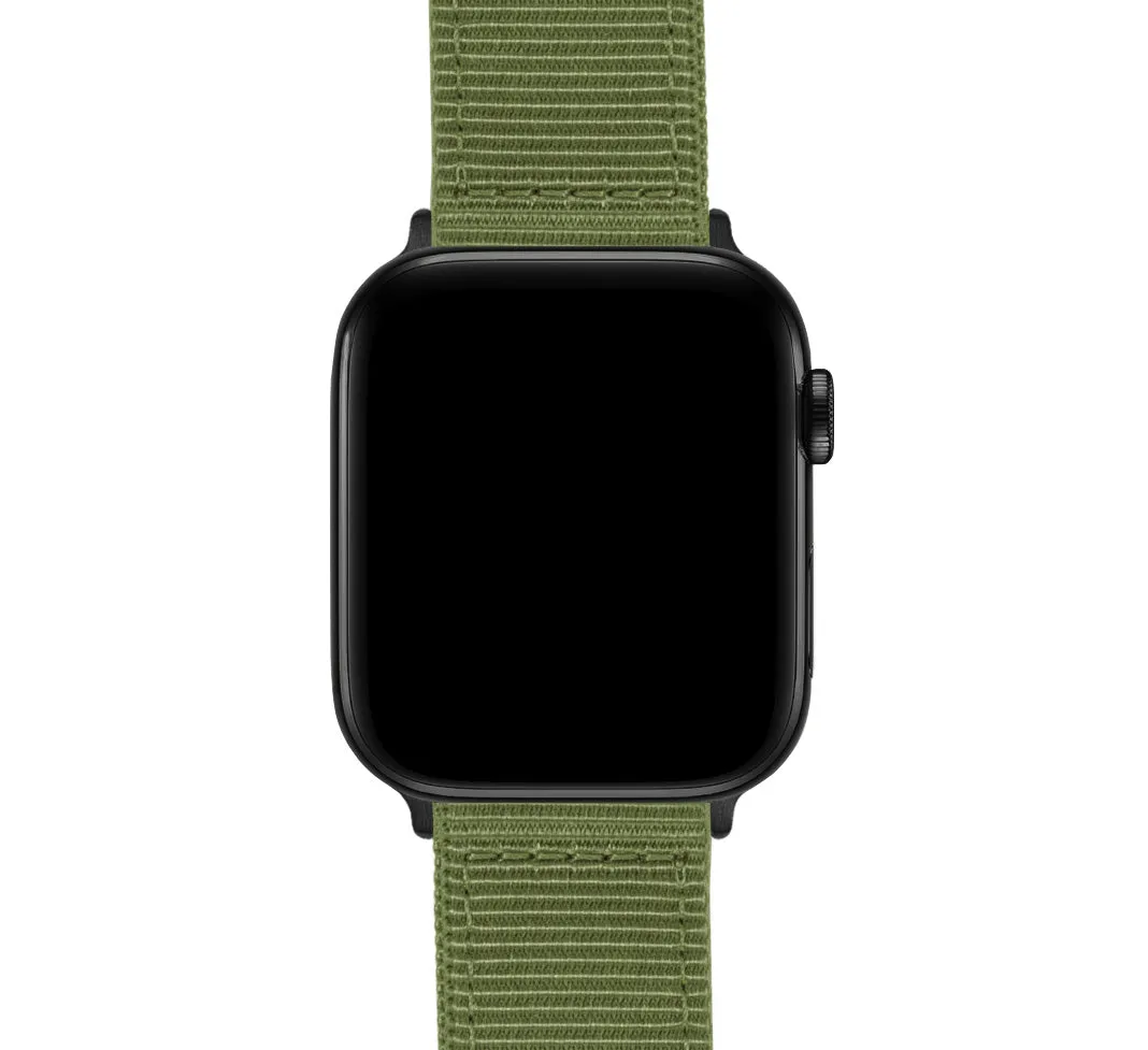 Apple Watch Two Piece NATO® Style Army Green Watch Band