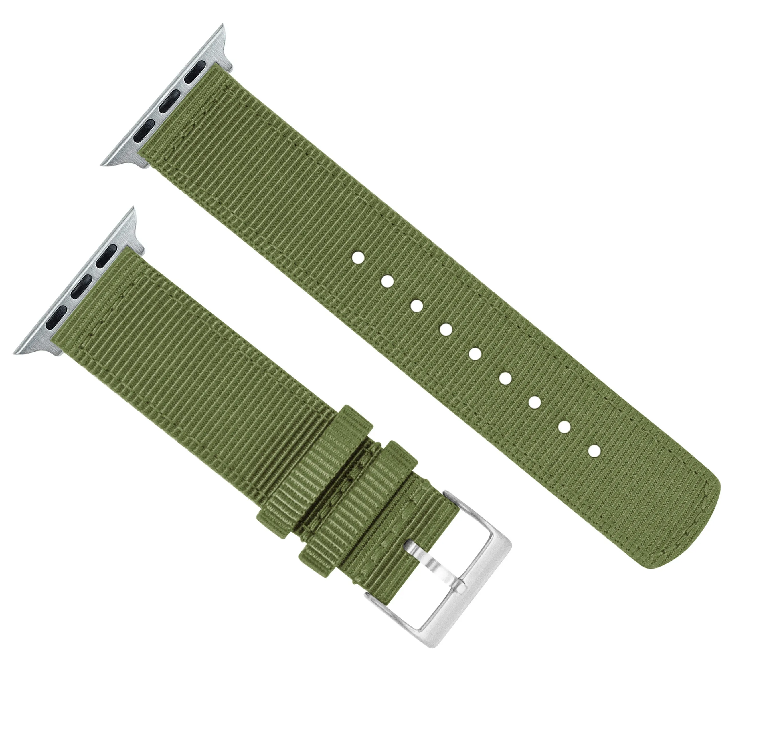 Apple Watch Two Piece NATO® Style Army Green Watch Band