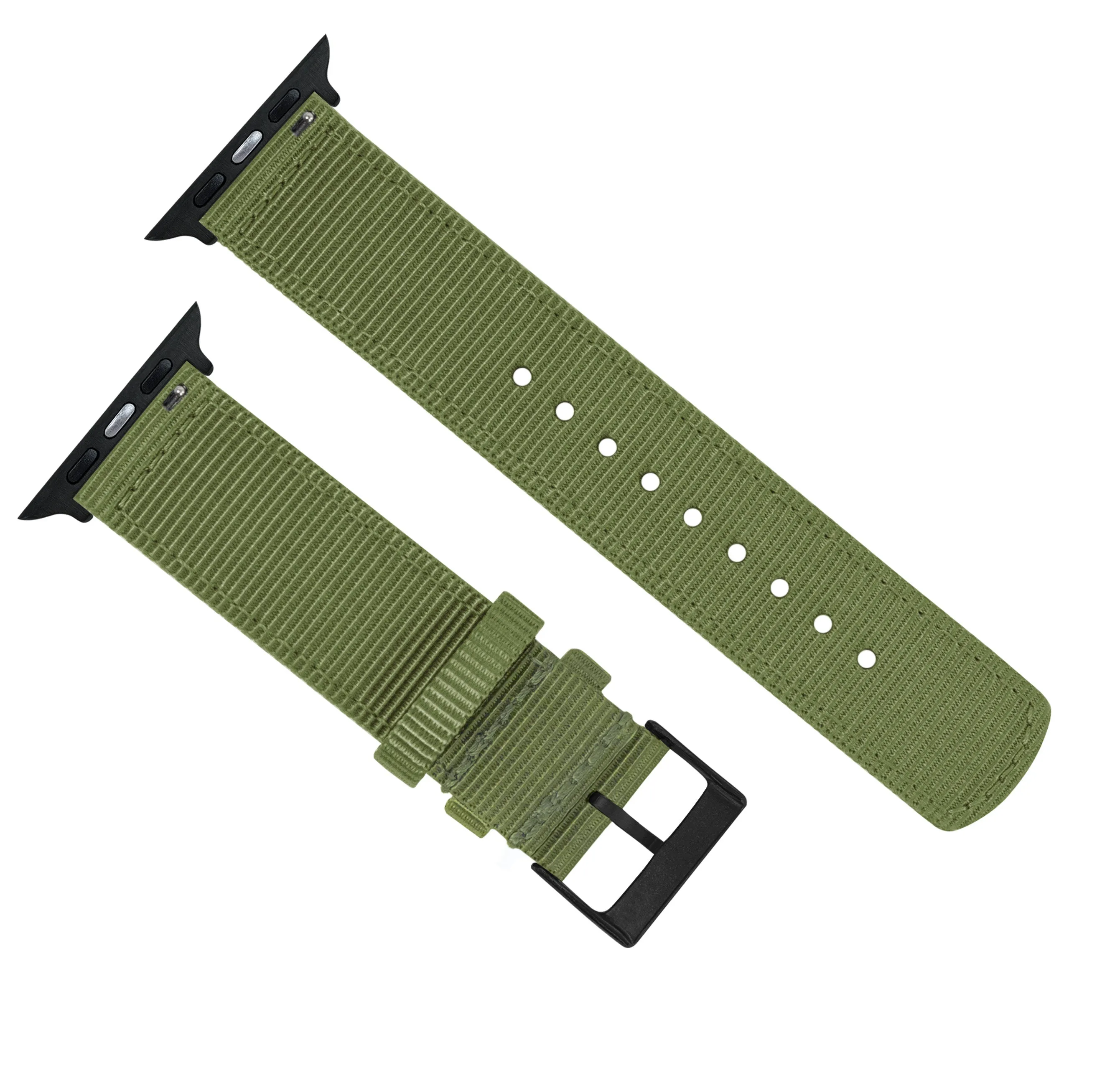 Apple Watch Two Piece NATO® Style Army Green Watch Band