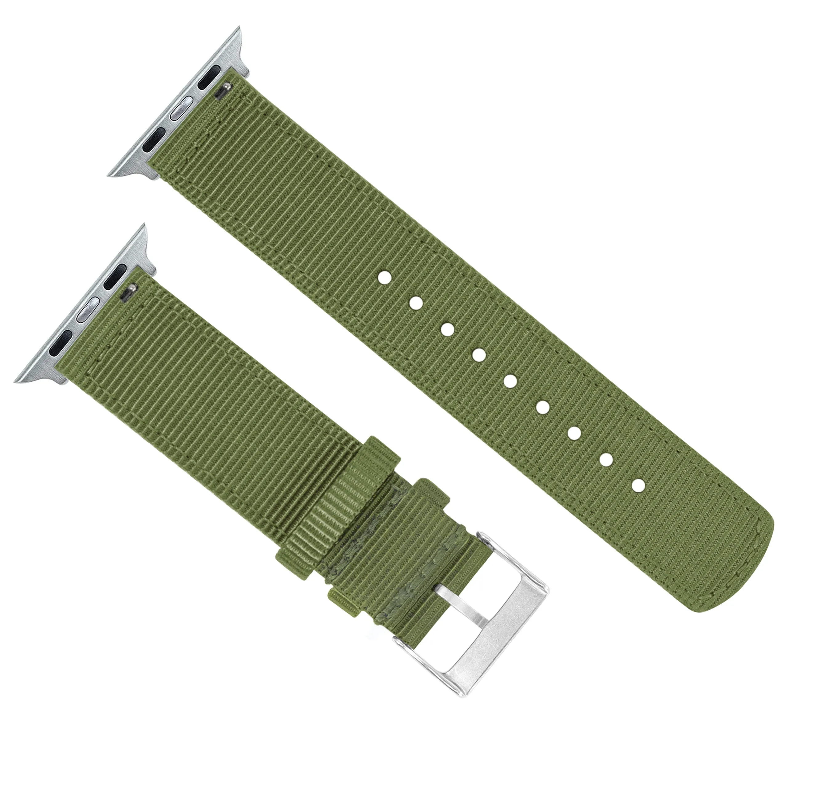 Apple Watch Two Piece NATO® Style Army Green Watch Band