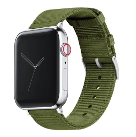 Apple Watch Two Piece NATO® Style Army Green Watch Band