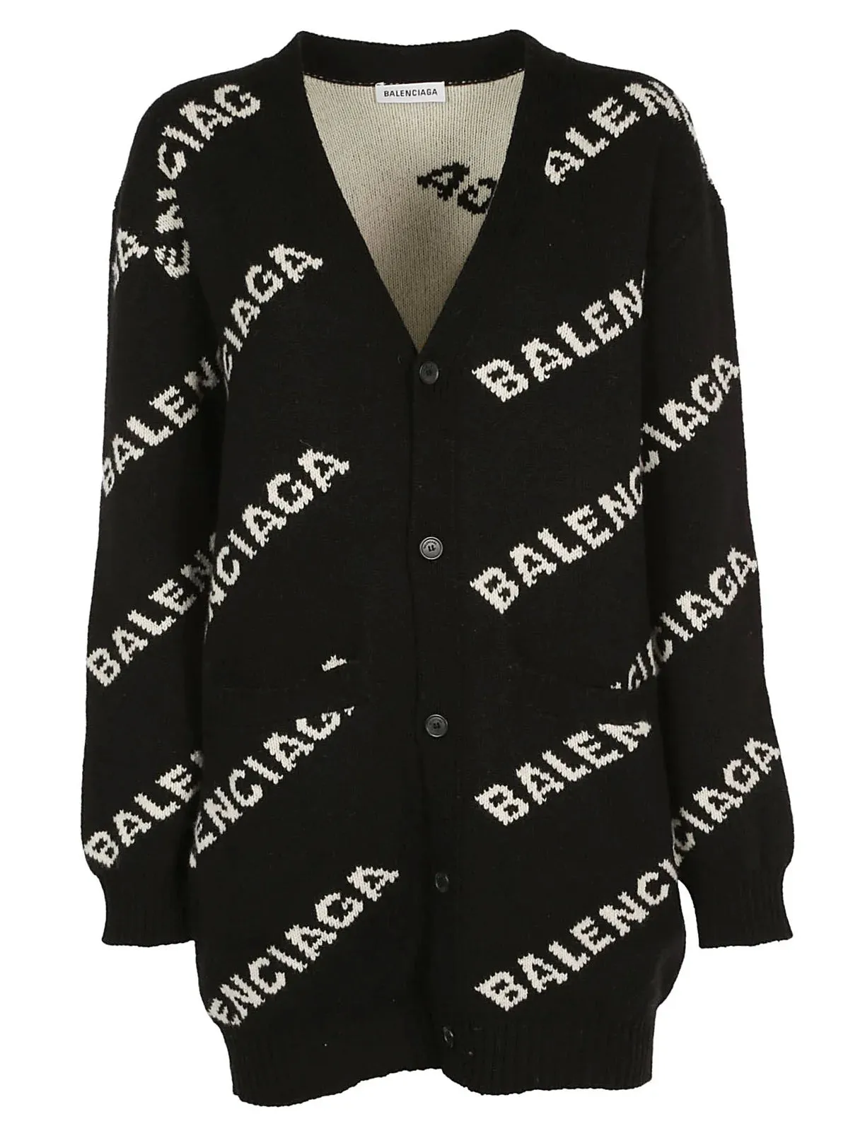 Balenciaga Logo Cardigan