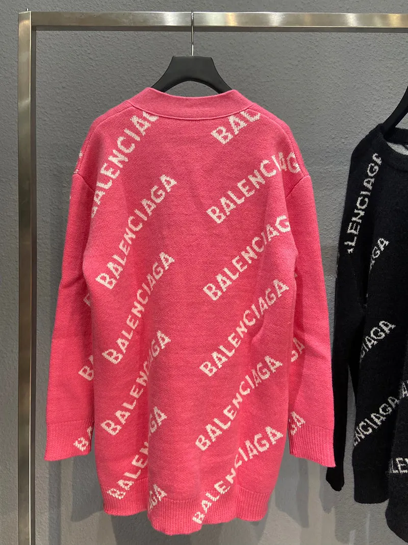 Balenciaga Logo Cardigan