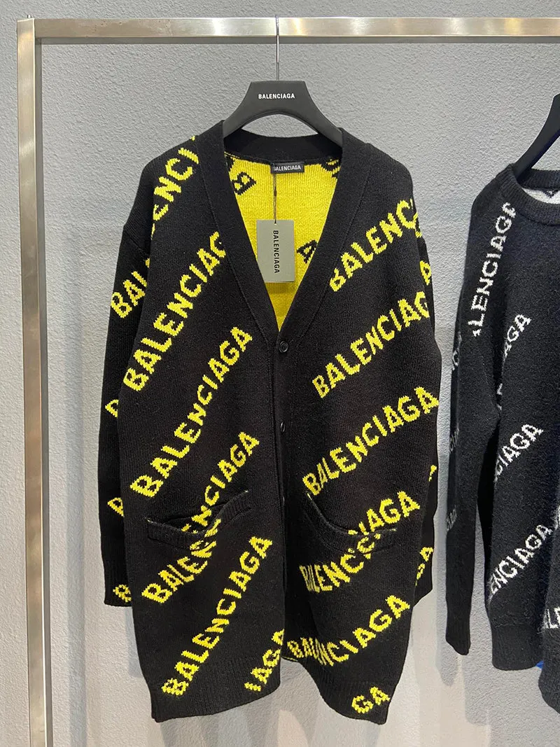 Balenciaga Logo Cardigan