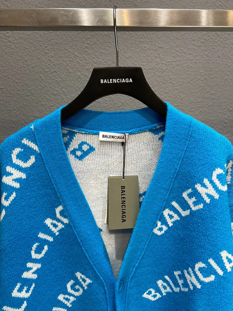 Balenciaga Logo Cardigan