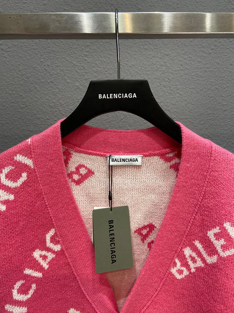 Balenciaga Logo Cardigan
