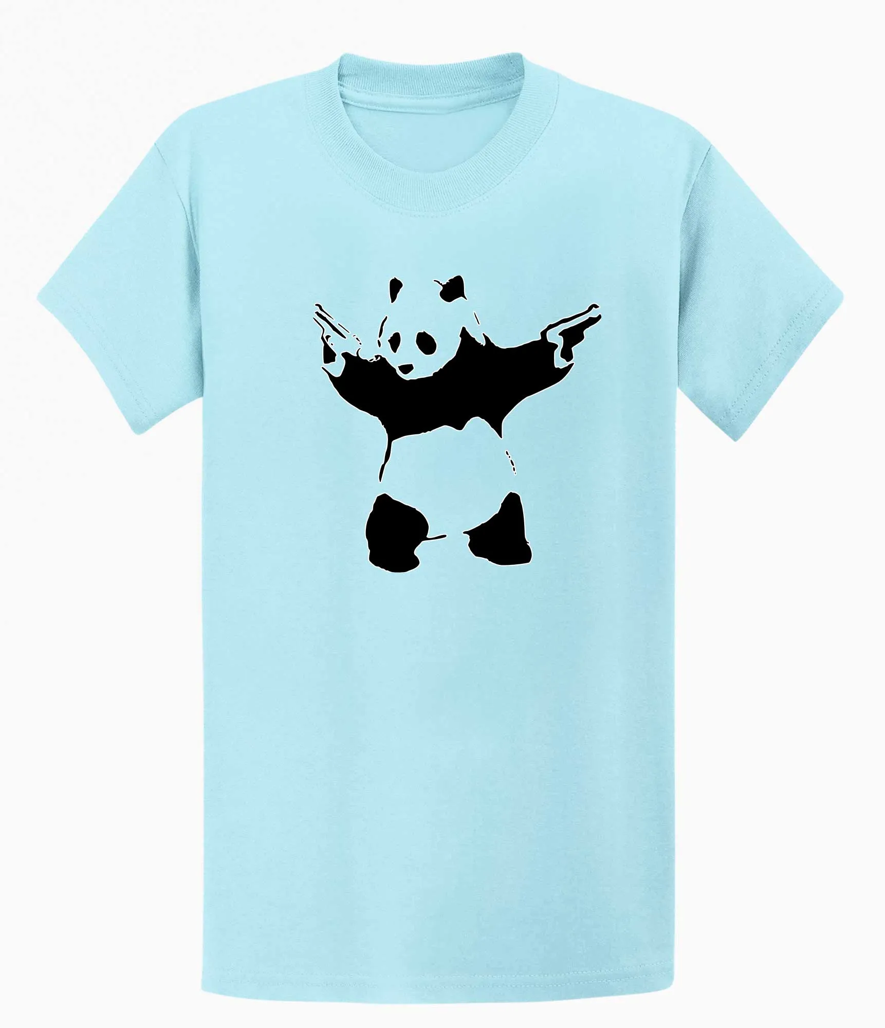 Banksy Mens T-shirt - Panda with a Gun