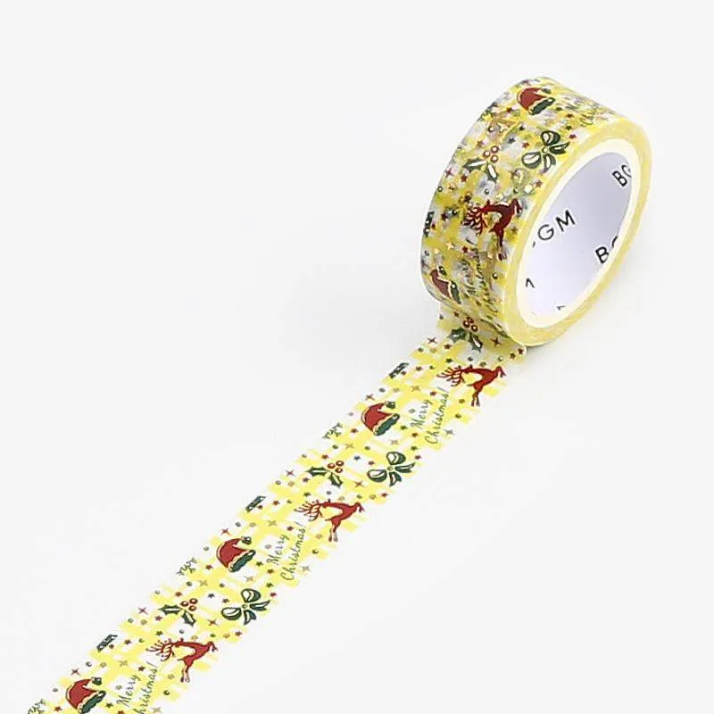 BGM Christmas Plaid Masking Tape