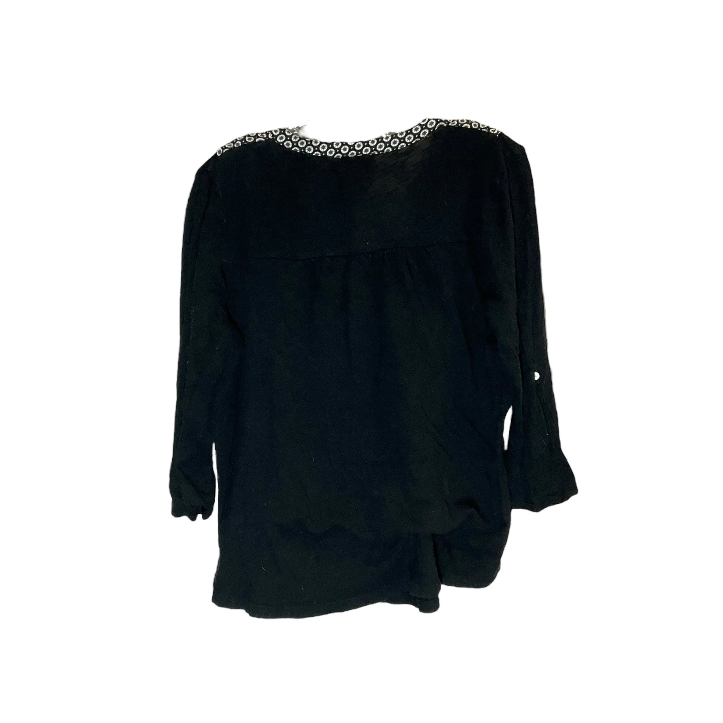 Black & White Top Long Sleeve Deletta, Size M