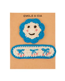 Blue Bar Clips - Set of 2
