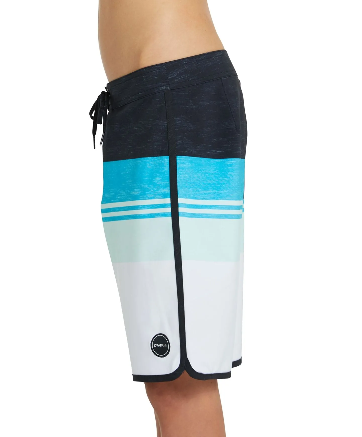 Boy's Four Square Stretch Boardshort - White