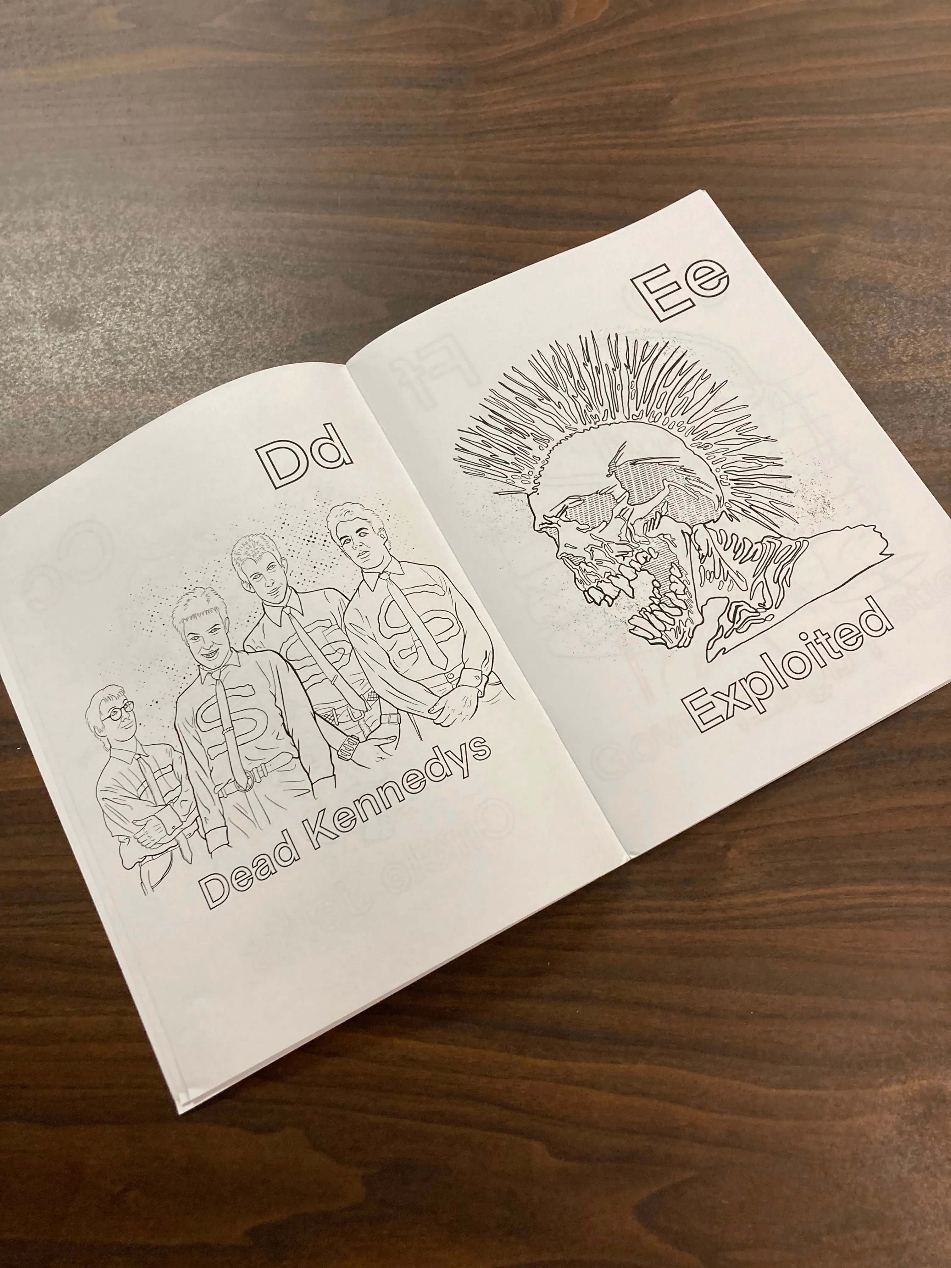 Briteside "#2: The Colors Of Punk Rock A-Z" - Coloring Book