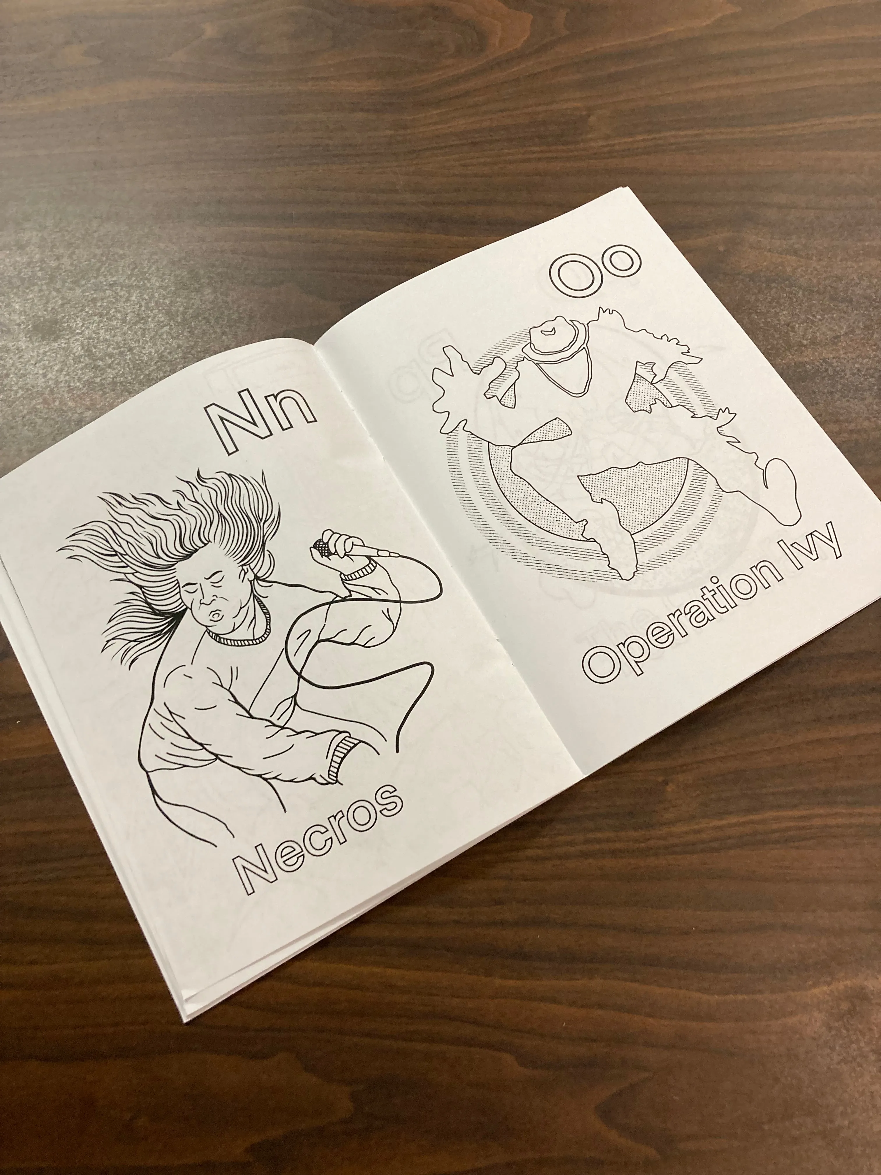 Briteside "#2: The Colors Of Punk Rock A-Z" - Coloring Book