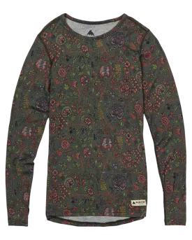 Burton Womens Midweight Merino Crew - Garden Print