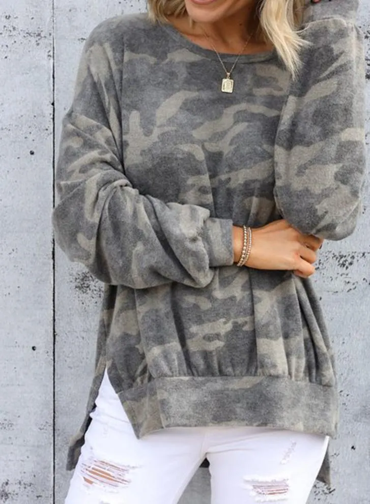 Camouflage Print Winter Hoodie