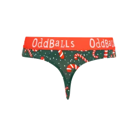 Candy Canes - Ladies Thong