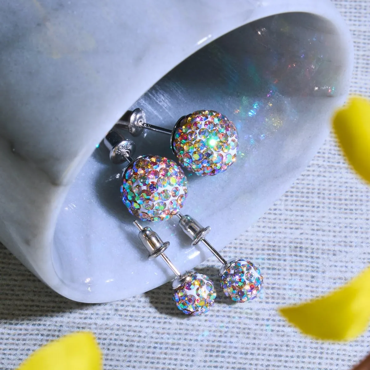 Confetti Crystal | .925 Sterling Silver | Kikiballa Earrings