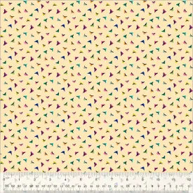 Cotton Fabric FLUTTER MACADAMIA from BOTANICA Collection, Windham Fabrics, 54019-5