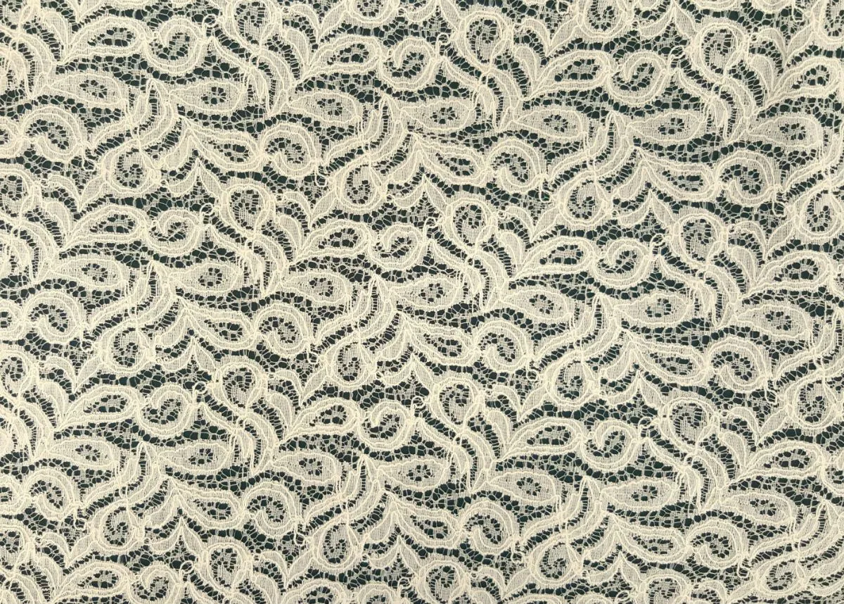 COTTON NYLON FLORAL "SAVANNAH" NON-STRETCHED LACE KNIT<br><h6>2-TAN<br>LACE13-DT</h6>