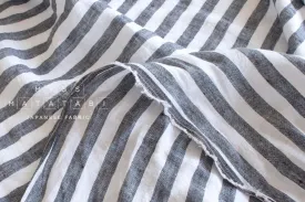 DEADSTOCK Shokunin Collection Azumadaki Linen Stripes - navy