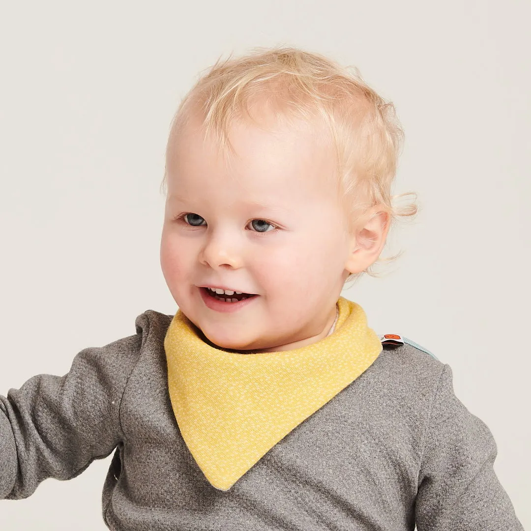 Dribble bib "Dotties Bamboo/Rib Glacier"