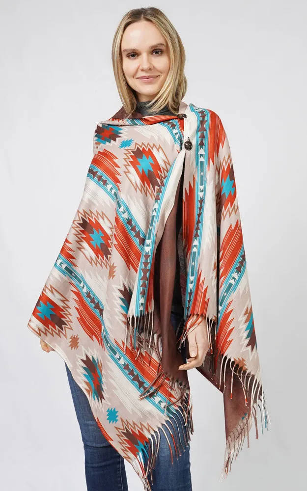 EPC10807 AZTEC MULTI WEAR SCARF/PONCHO