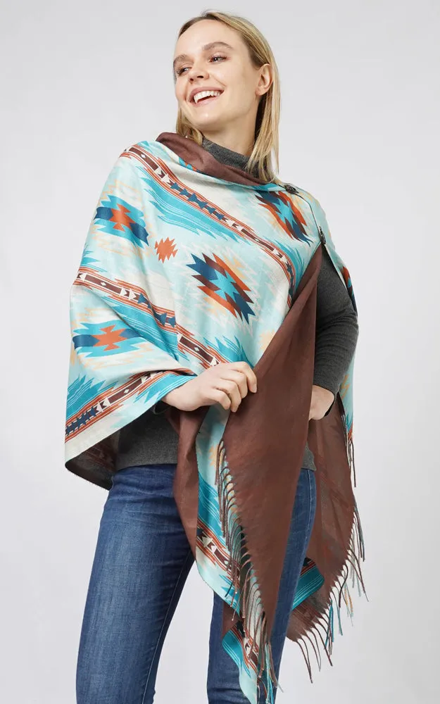 EPC10807 AZTEC MULTI WEAR SCARF/PONCHO