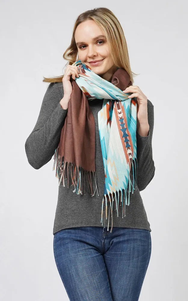 EPC10807 AZTEC MULTI WEAR SCARF/PONCHO