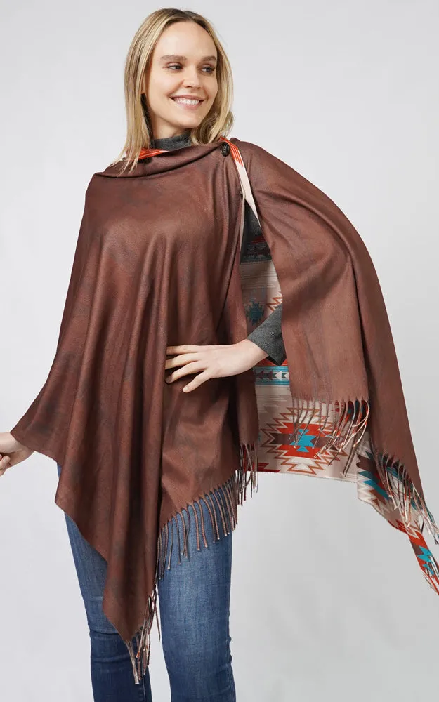 EPC10807 AZTEC MULTI WEAR SCARF/PONCHO