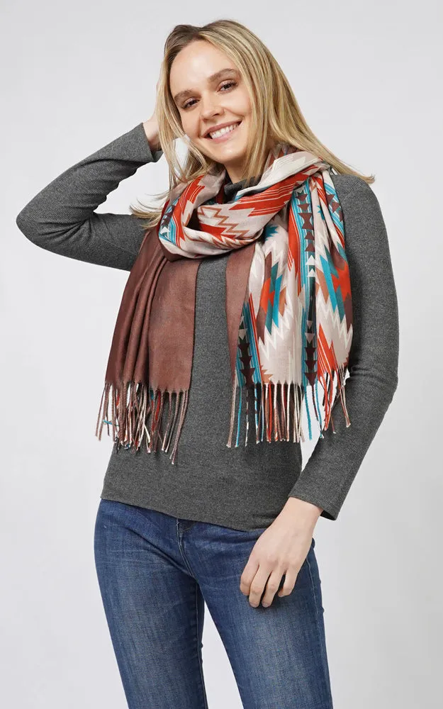 EPC10807 AZTEC MULTI WEAR SCARF/PONCHO
