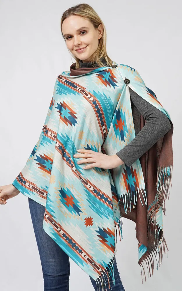 EPC10807 AZTEC MULTI WEAR SCARF/PONCHO