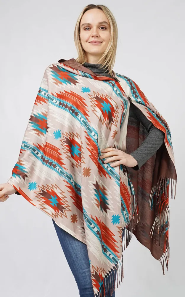 EPC10807 AZTEC MULTI WEAR SCARF/PONCHO