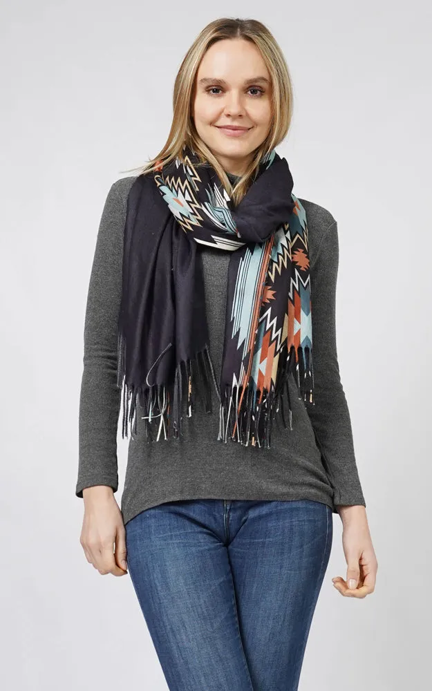EPC10807 AZTEC MULTI WEAR SCARF/PONCHO