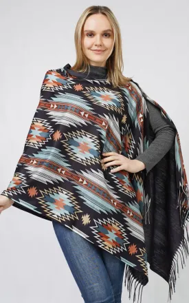 EPC10807 AZTEC MULTI WEAR SCARF/PONCHO