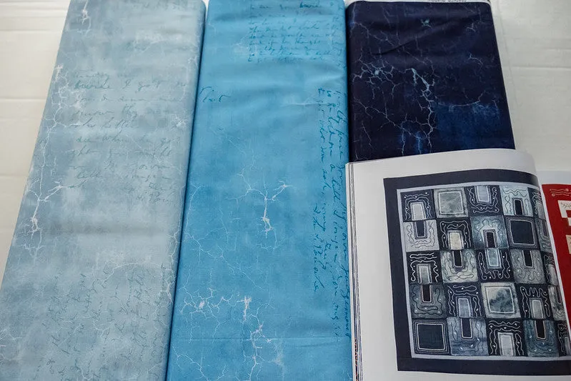 Fabric CELESTINE, PWTH128.CELESTINE, from Cracked Shadow Collection Designed by Tim Holtz for Free Spirit.