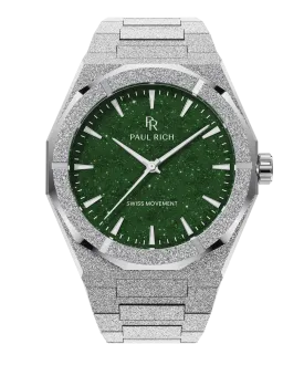 Frosted Star Dust II Silver Green