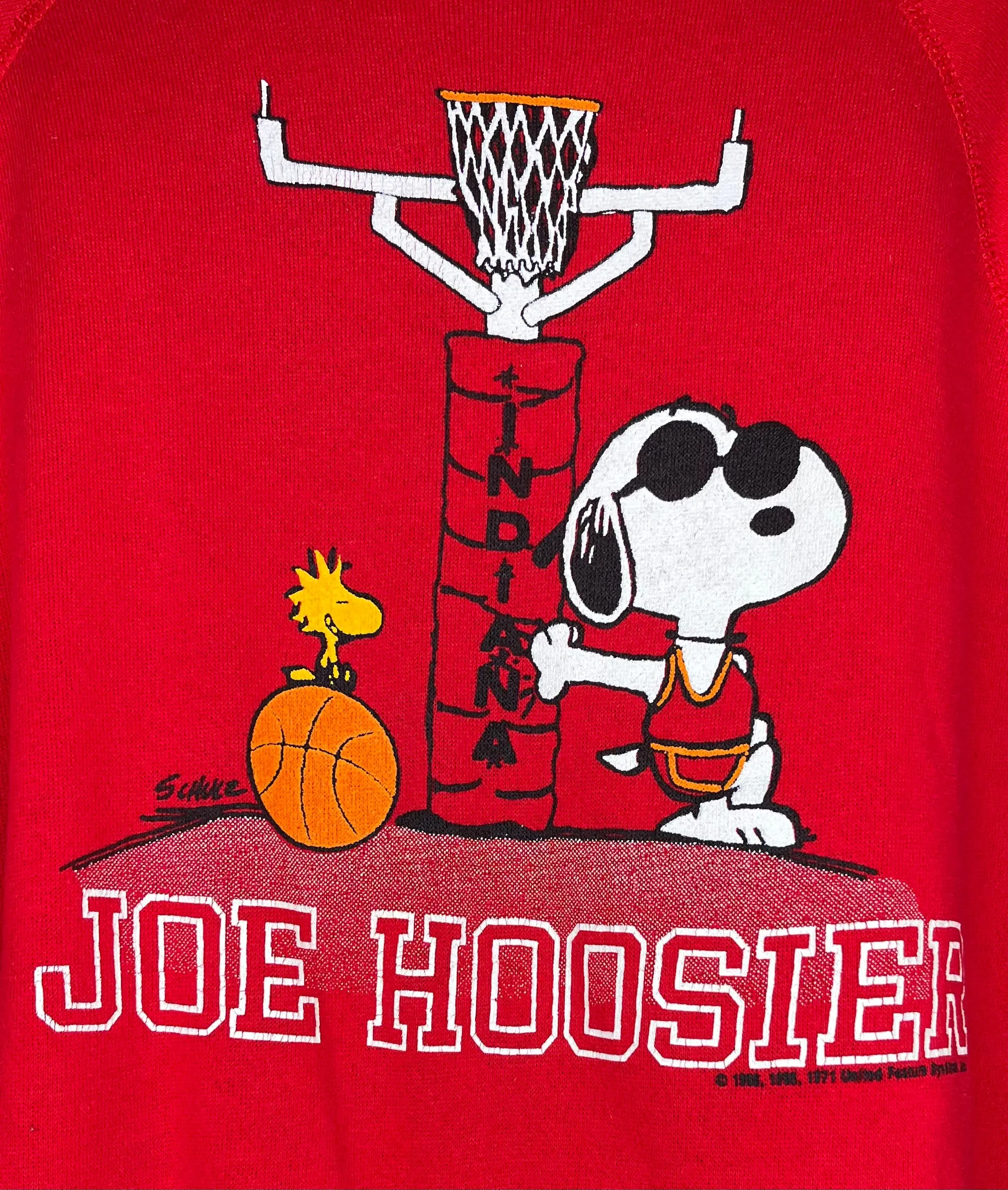 Indiana University Joe Hoosier Snoopy Crewneck: M/L