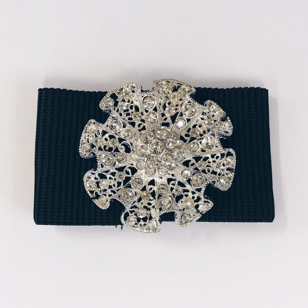 Irish Hard Shoe Buckles - Sparkle Flower Shape - 60mm diameter