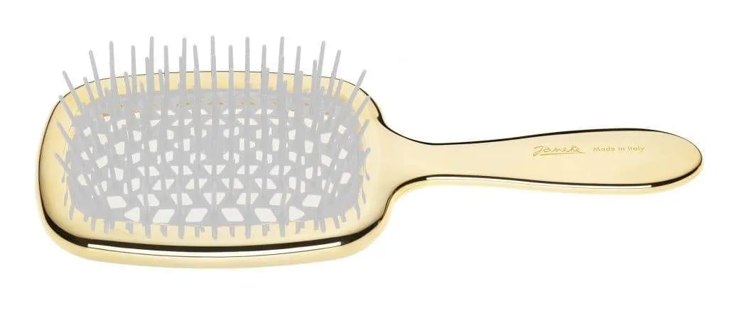Janeke Golden Superbrush Rectangular Hairbrush-For Detangling and Styling