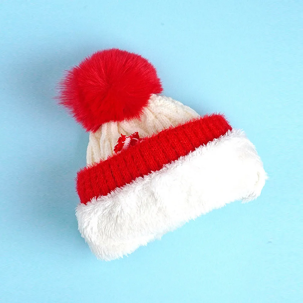 Little Surpise Box 2Pcs White Red Nose Reindeer Themed Winter Cap Beanie With Matching Long Style Neck Muffler For Kids